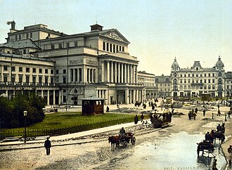 Theatre Square Warsaw about 1900.jpg